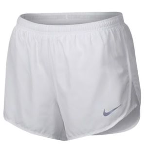 New Nike white Tempo running shorts